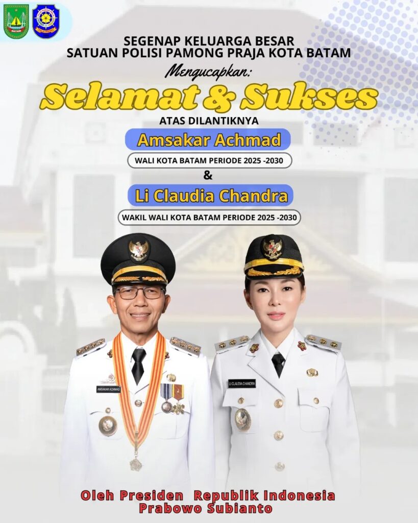 Selamat dan Sukses atas dilantiknya Amsakar Achmad sebagai Wali Kota ...