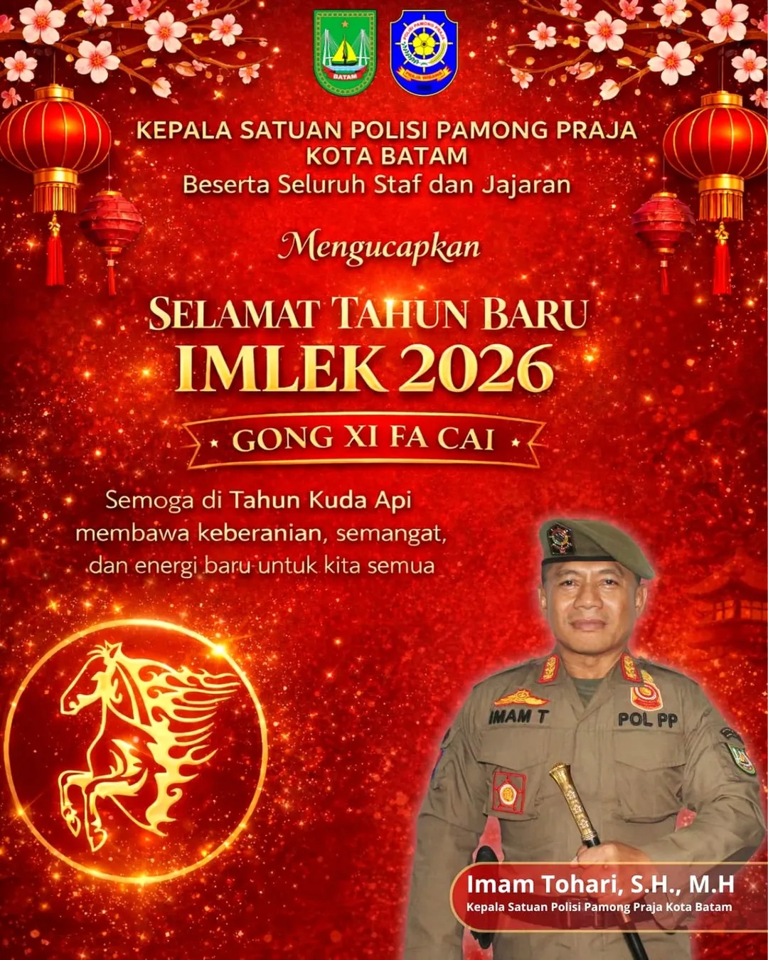 Kepala Satuan Polisi Pamong Praja Kota Batam beserta Staf dan Jajaran ...